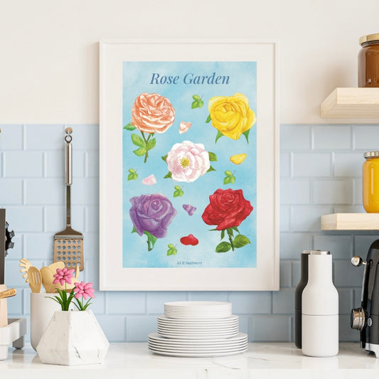 Rose Garden Art Poster