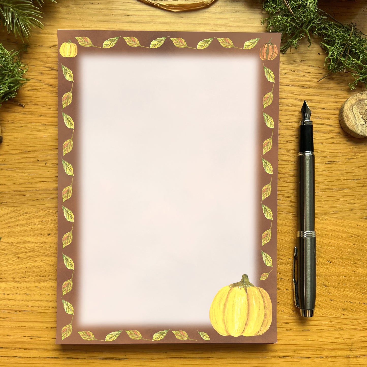 Fall Forage Pumpkin Notepad Multiple Options