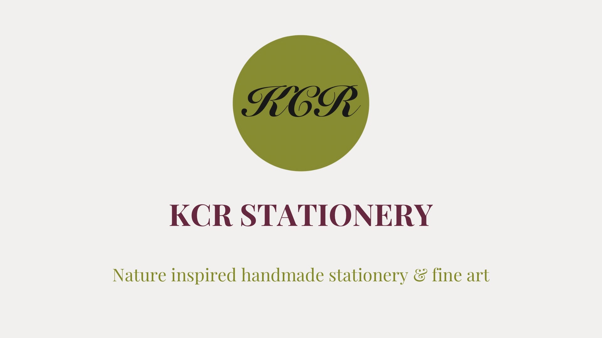 Load video: Introduction to KCR Stationery artist Kat, and the story behind the hand made eco friendly stationery brand