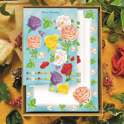 Rose Garden Stationery Gift Set