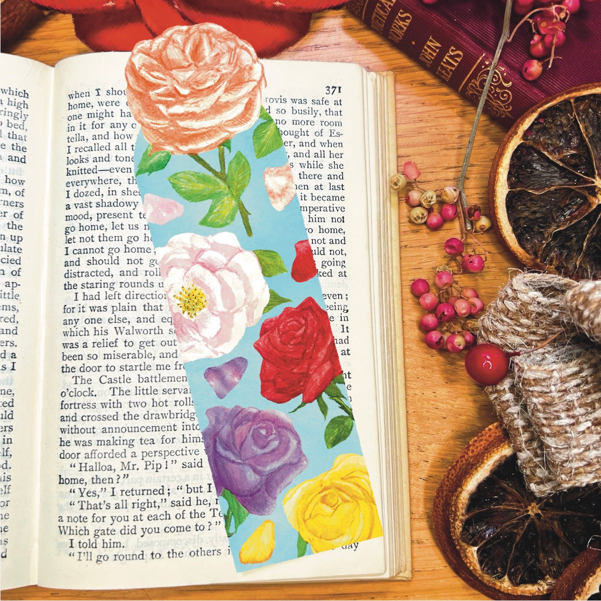 Rose Garden Bookmark Gift Set