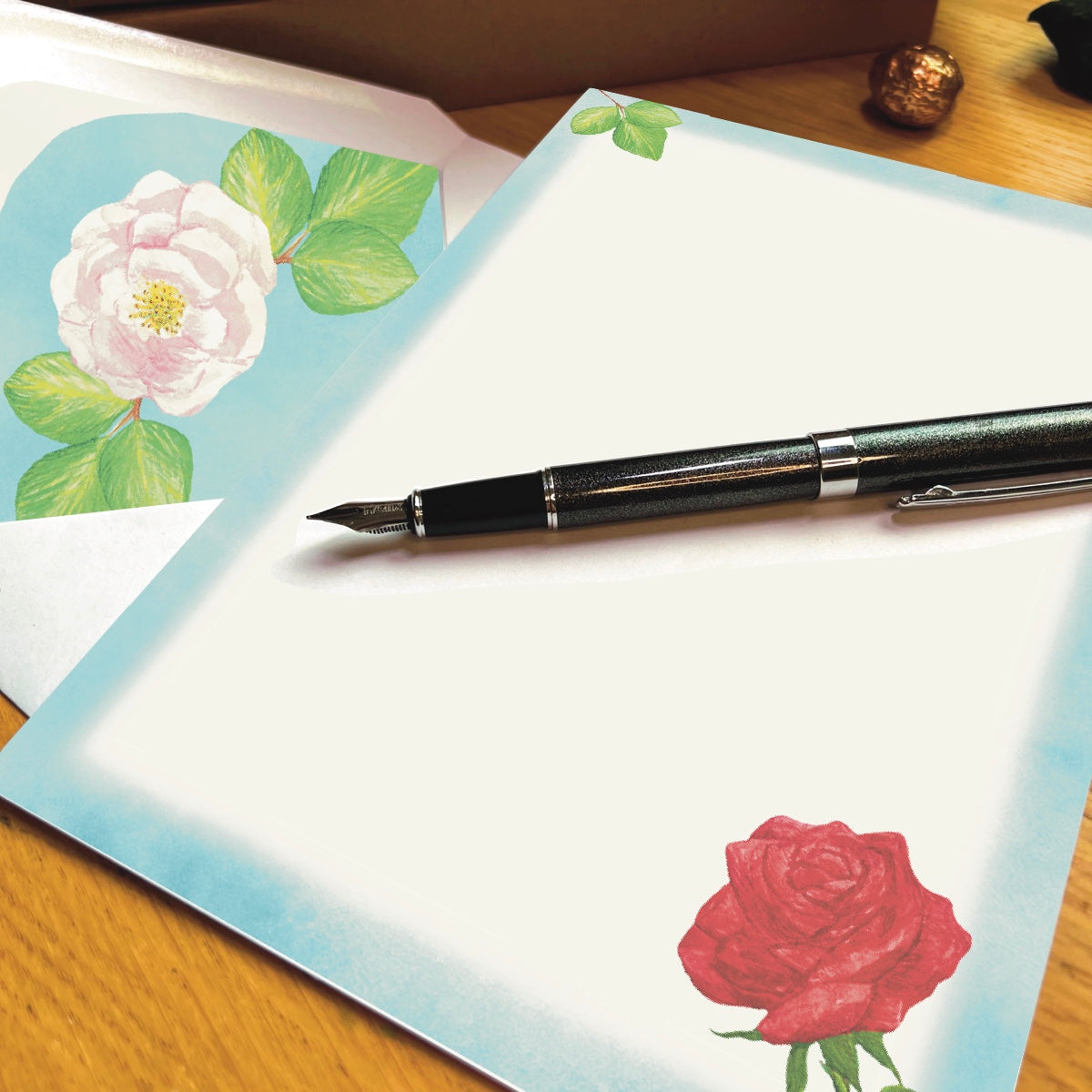 Rose Garden Letter Writing Box Sets