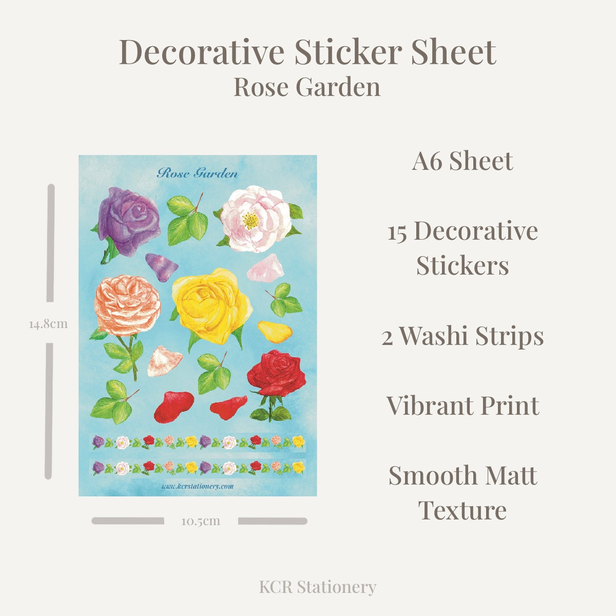 Decorative sticker sheet infographic 