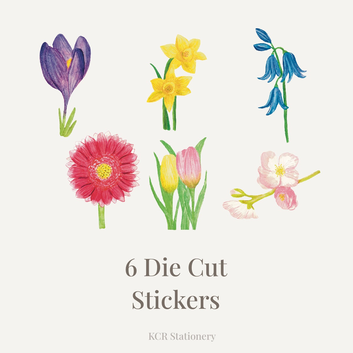 Spring Bloom Die Cut Sticker Pack