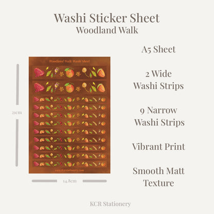 Woodland Walk Fruits Sticker Sheets & Washi