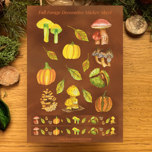 Fall Forage Sticker Sheets