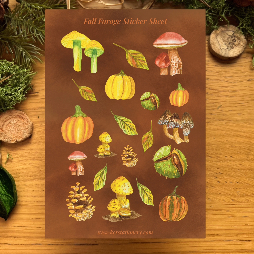 Fall Forage Sticker Sheets