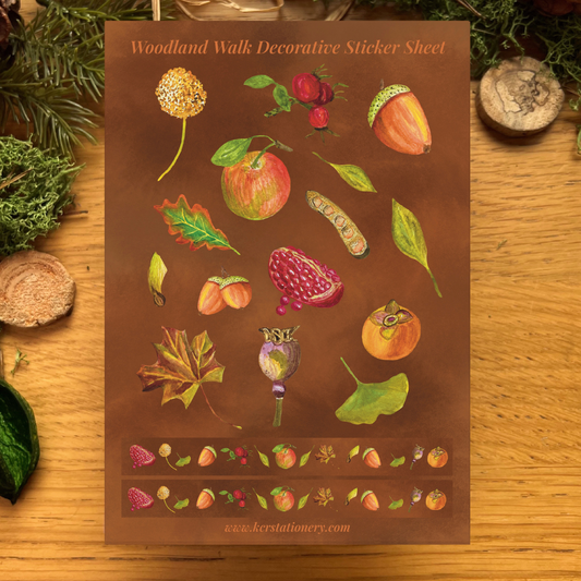 Woodland Walk Fruits Sticker Sheets