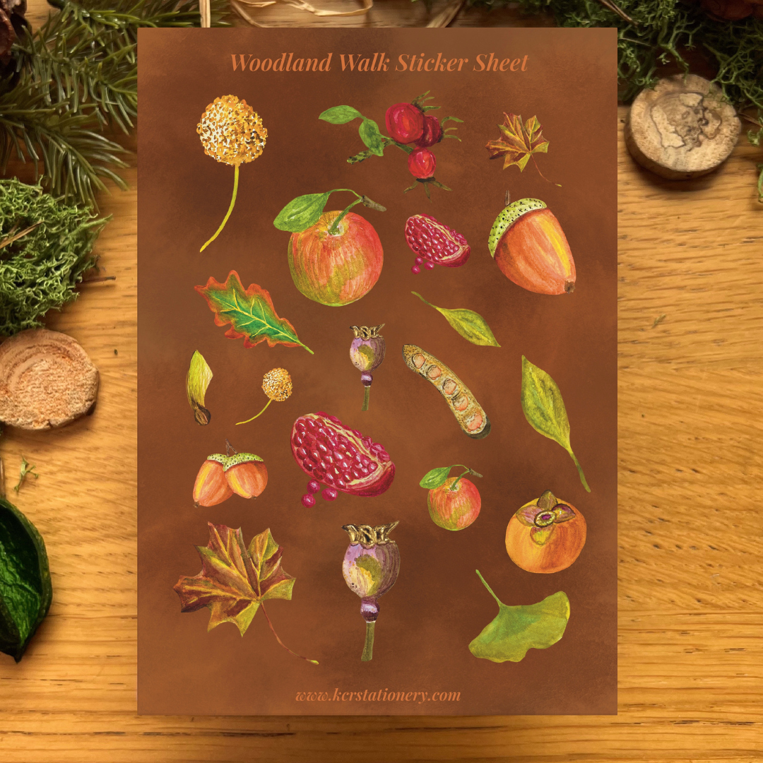 Woodland Walk Fruits Sticker Sheets