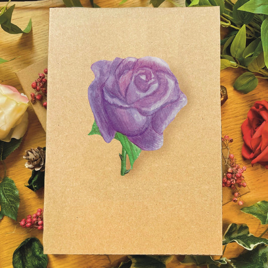 Lavender Rose Greetings Card