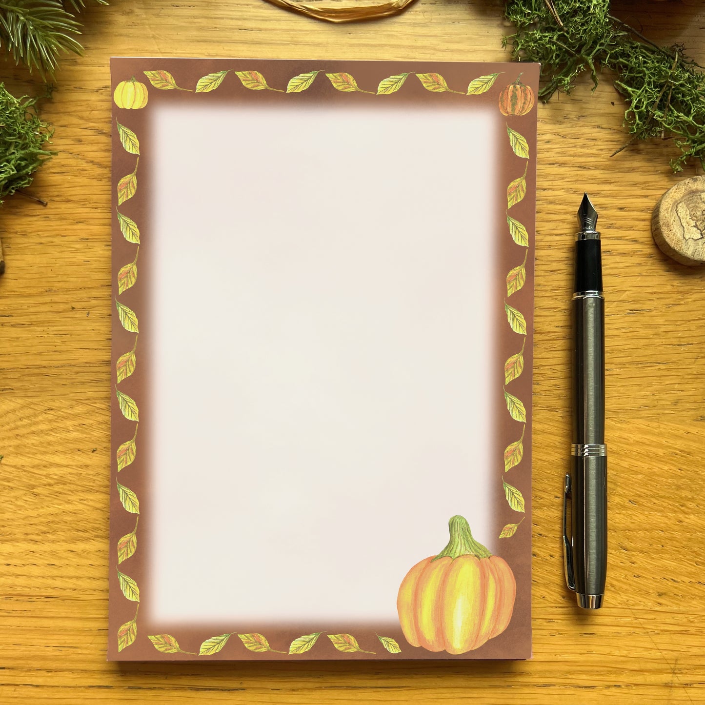 Fall Forage Pumpkin Notepads