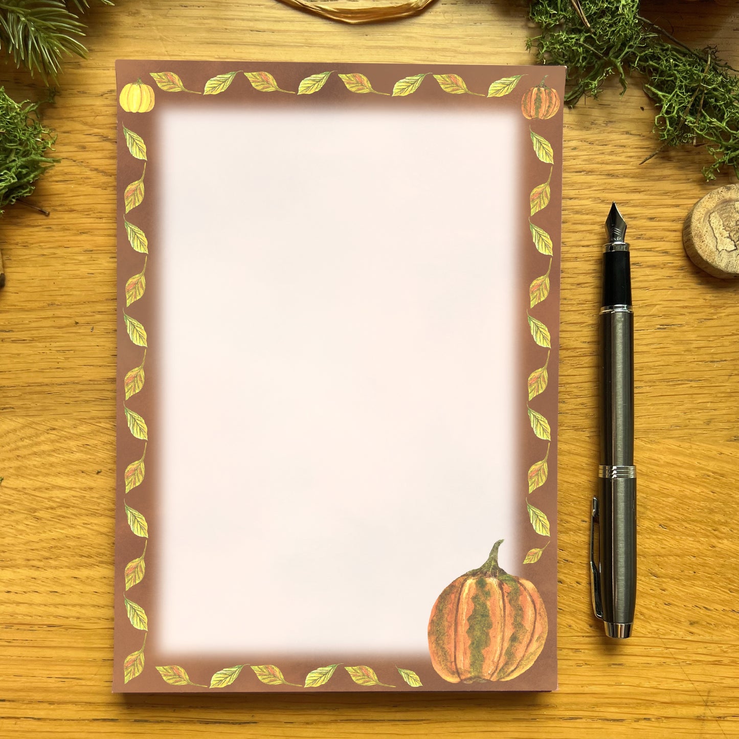 Fall Forage Pumpkin Notepads