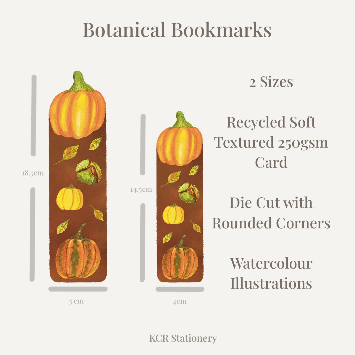 Fall Forage Pumpkin Bookmark