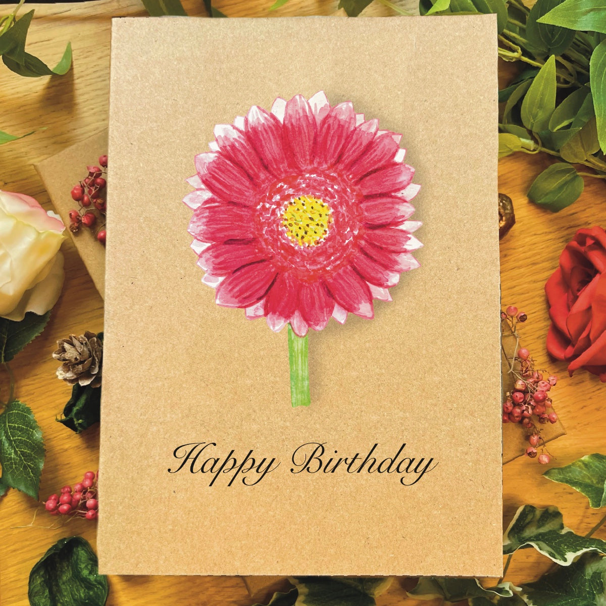 Gerbera Greetings Card