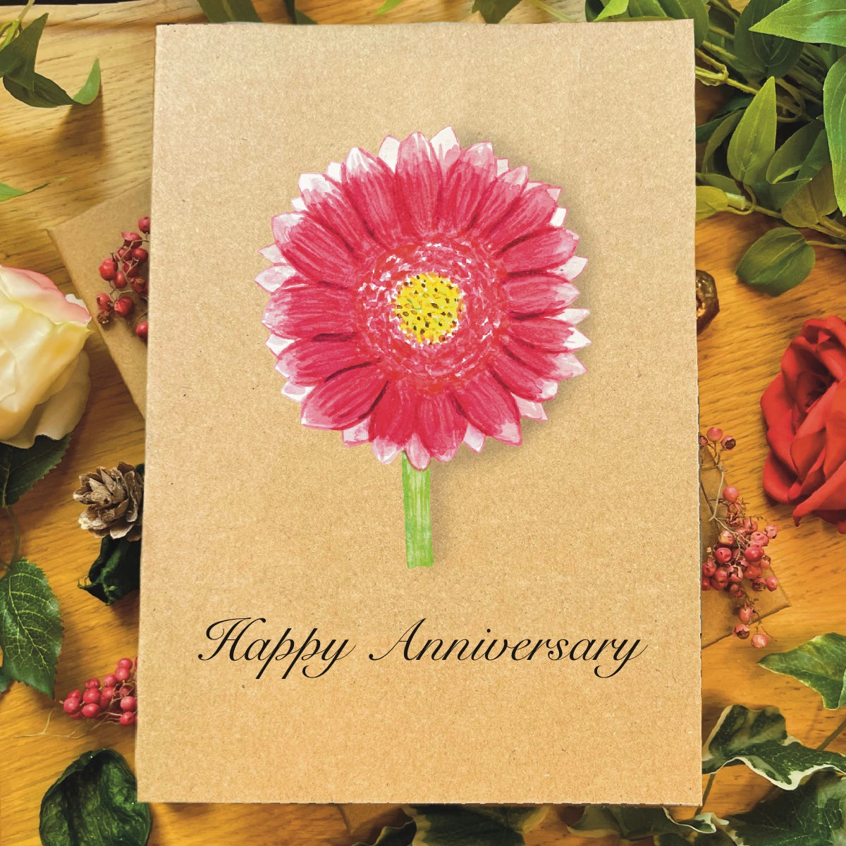 Gerbera Greetings Card