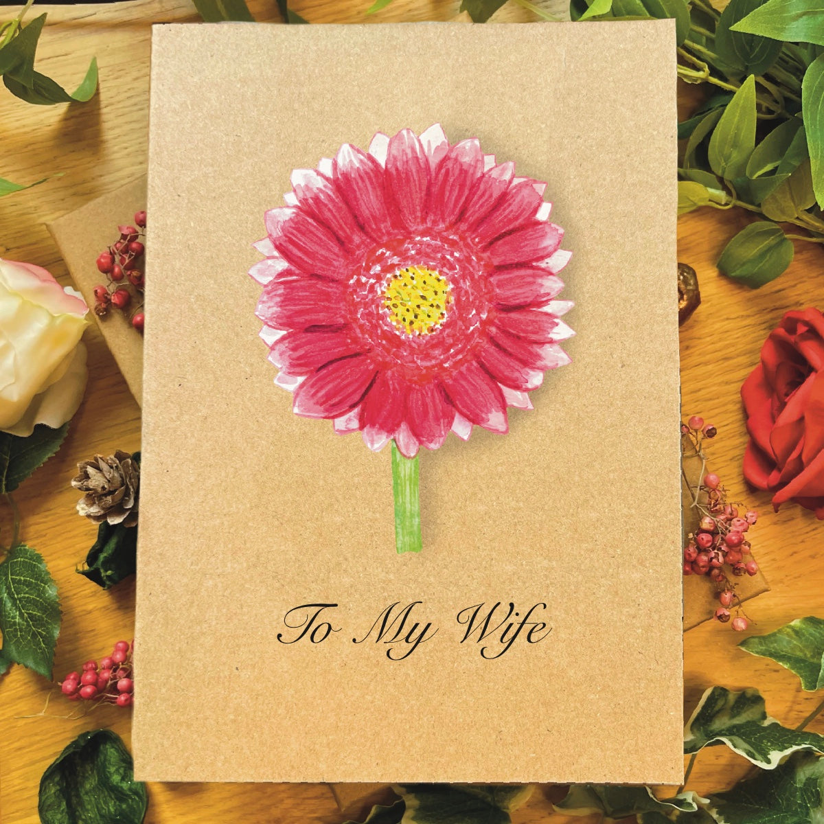 Gerbera Greetings Card