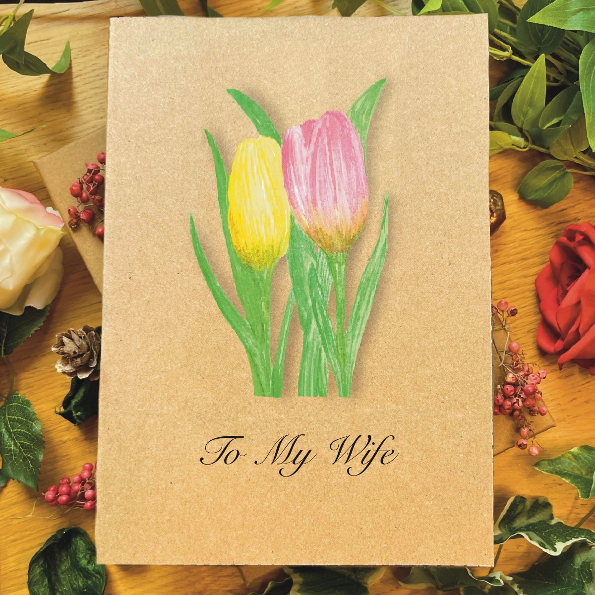 Tulips Greetings Card