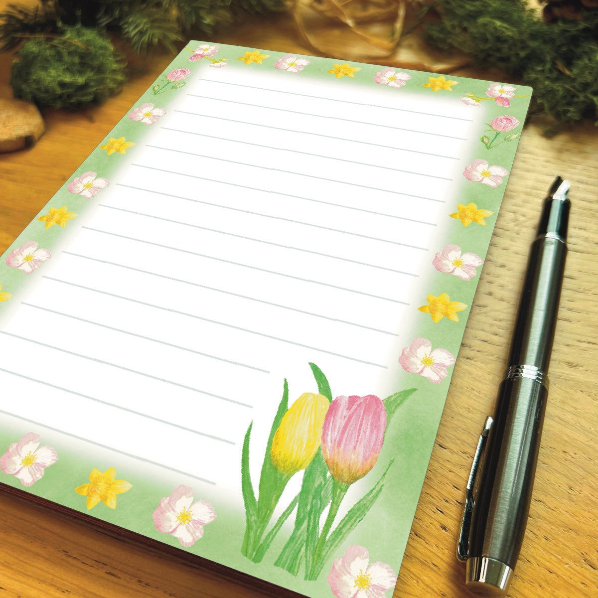 Spring Bloom Notepad Multiple Options