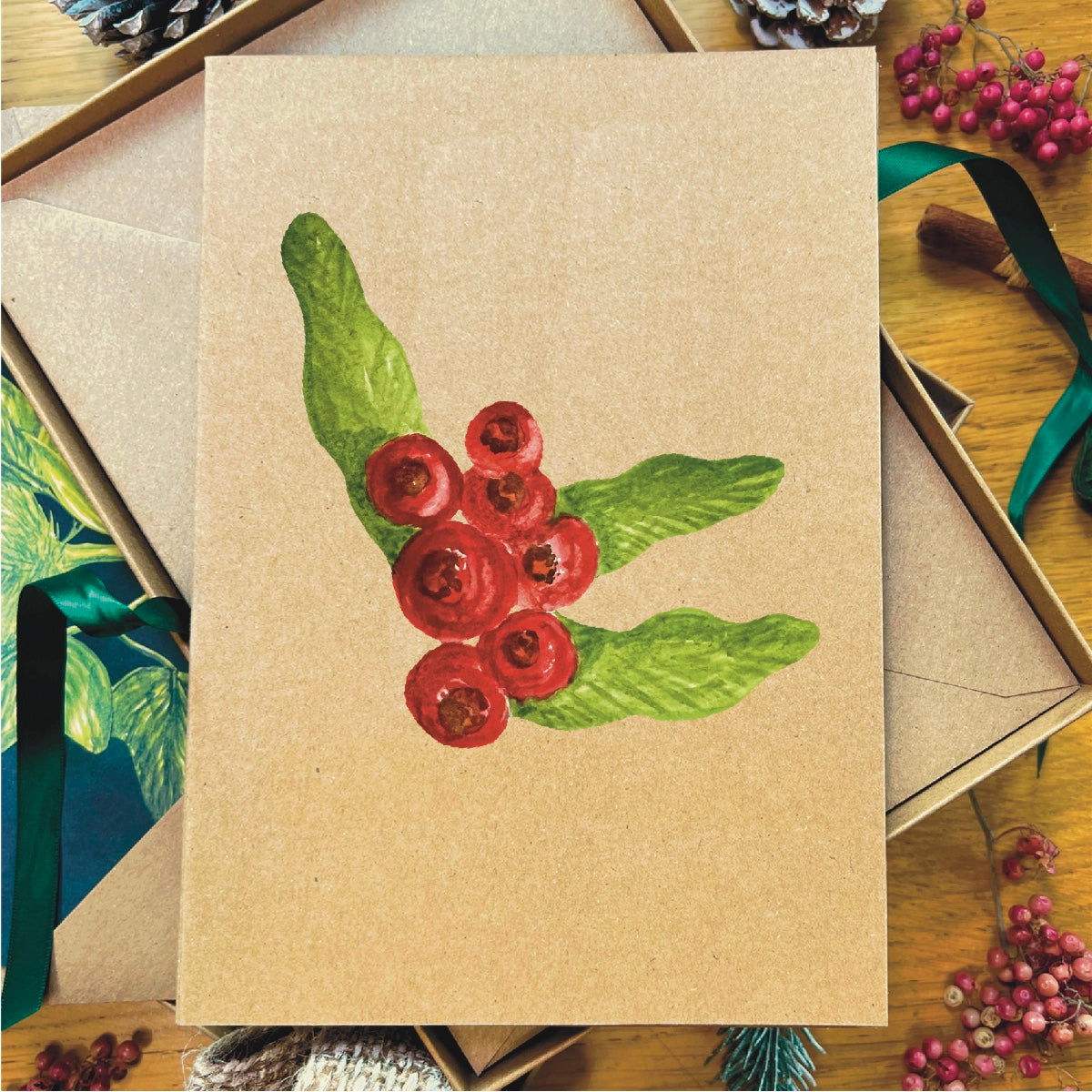 Rowan Berries Greetings Card