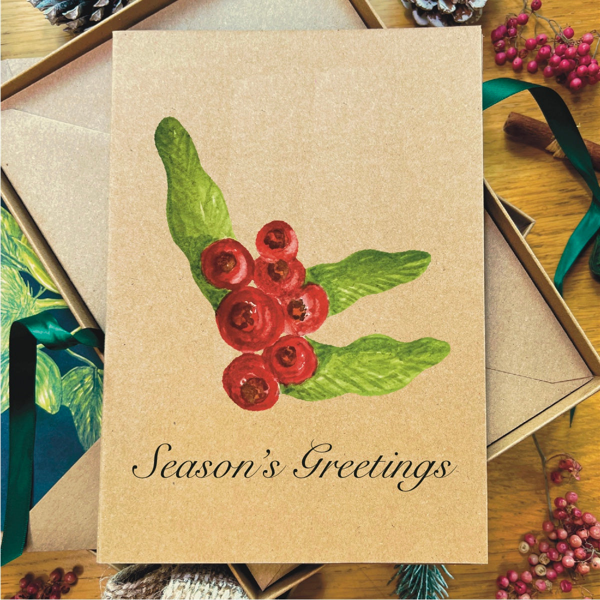 Rowan Berries Greetings Card