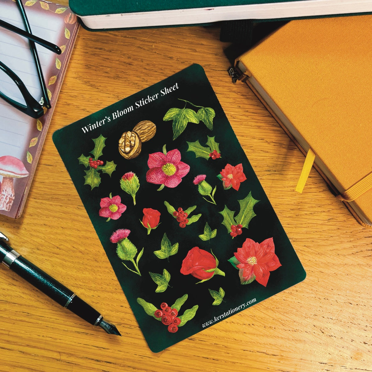 Winters Bloom Botanical Sticker Sheets