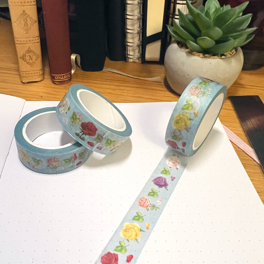 Spring Rose Garden Botanical Washi Tape