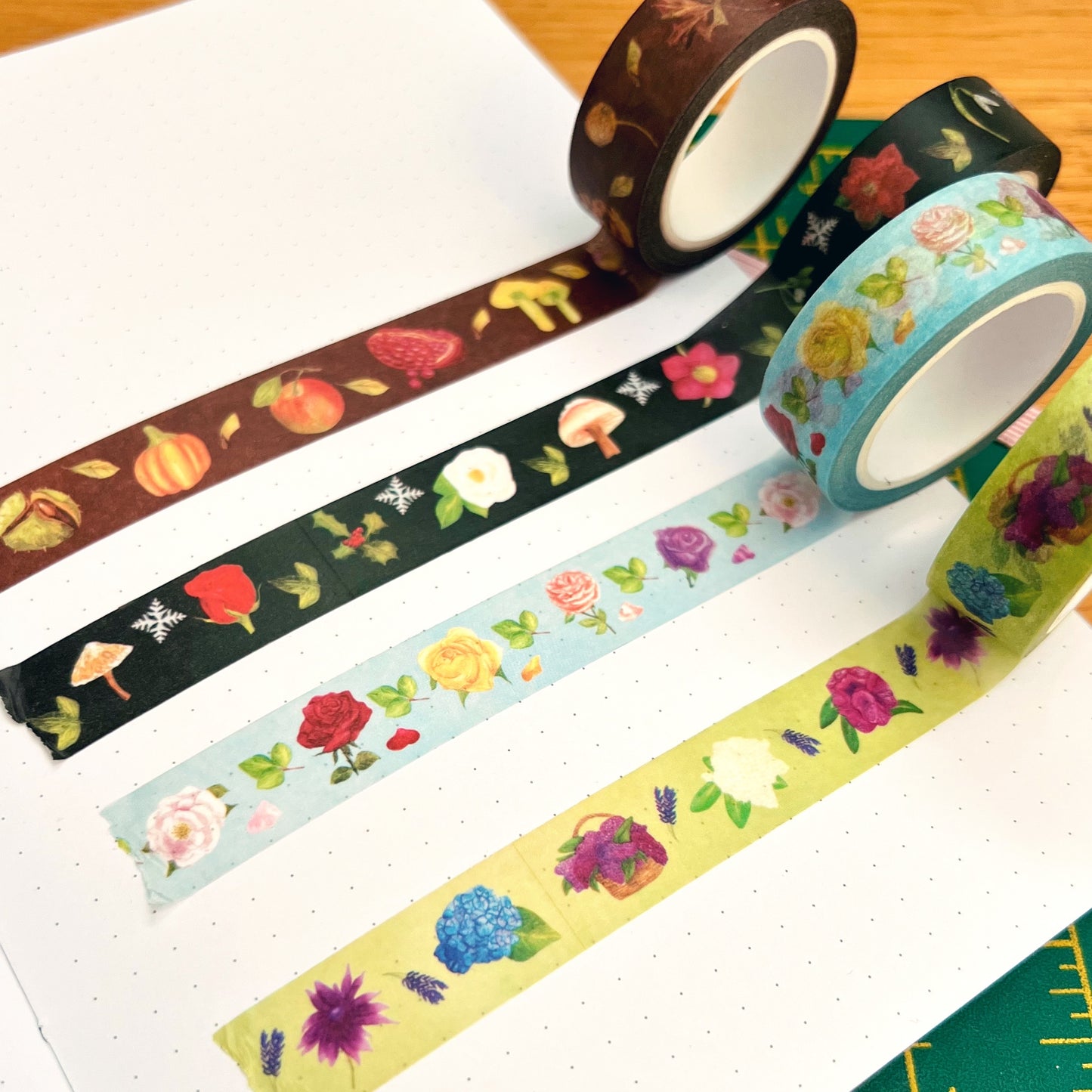 Autumn Fall Botanical Washi Tape